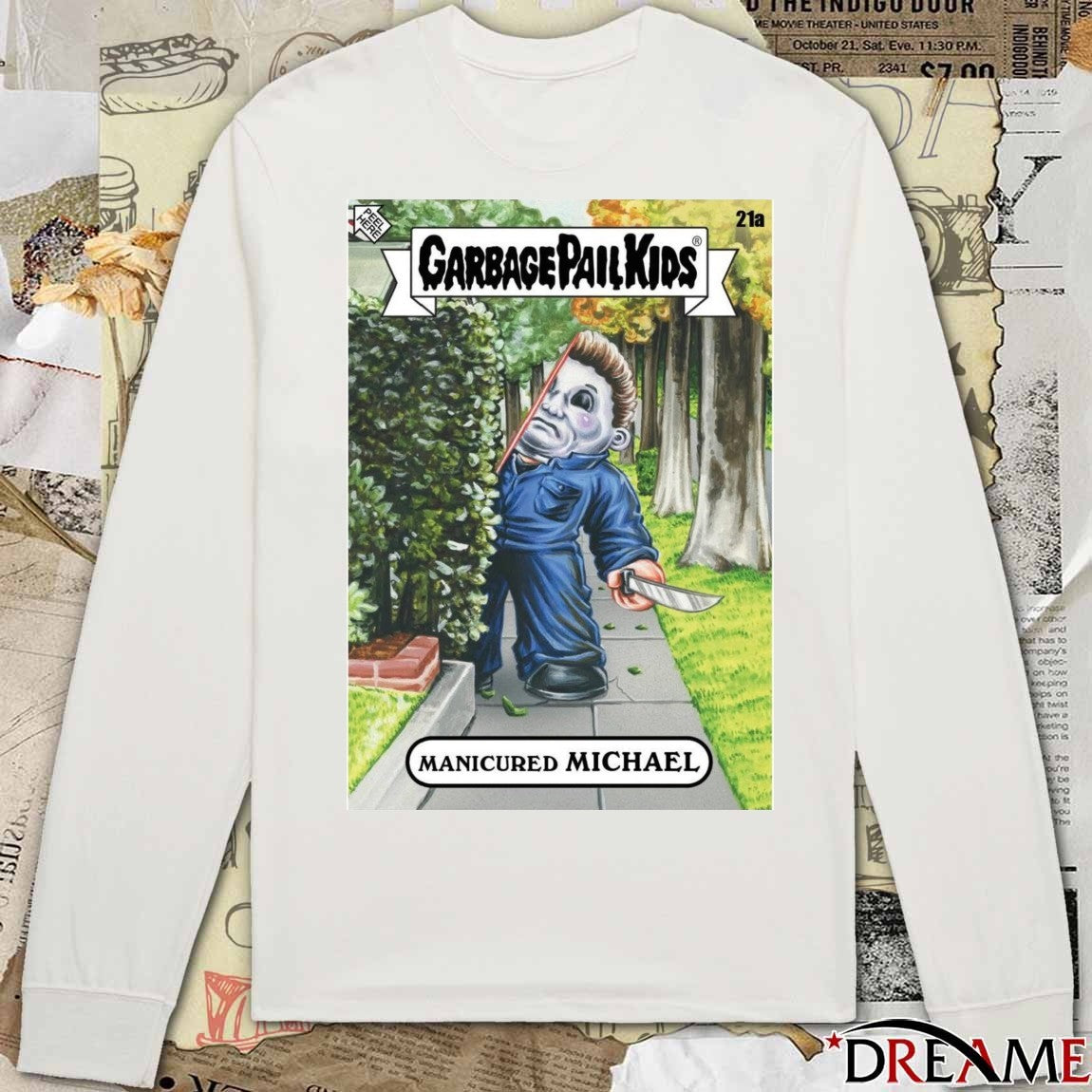 Garbage Pail Kids Manicured Michael Michael Myers Halloween 2025 Card t-shirt
