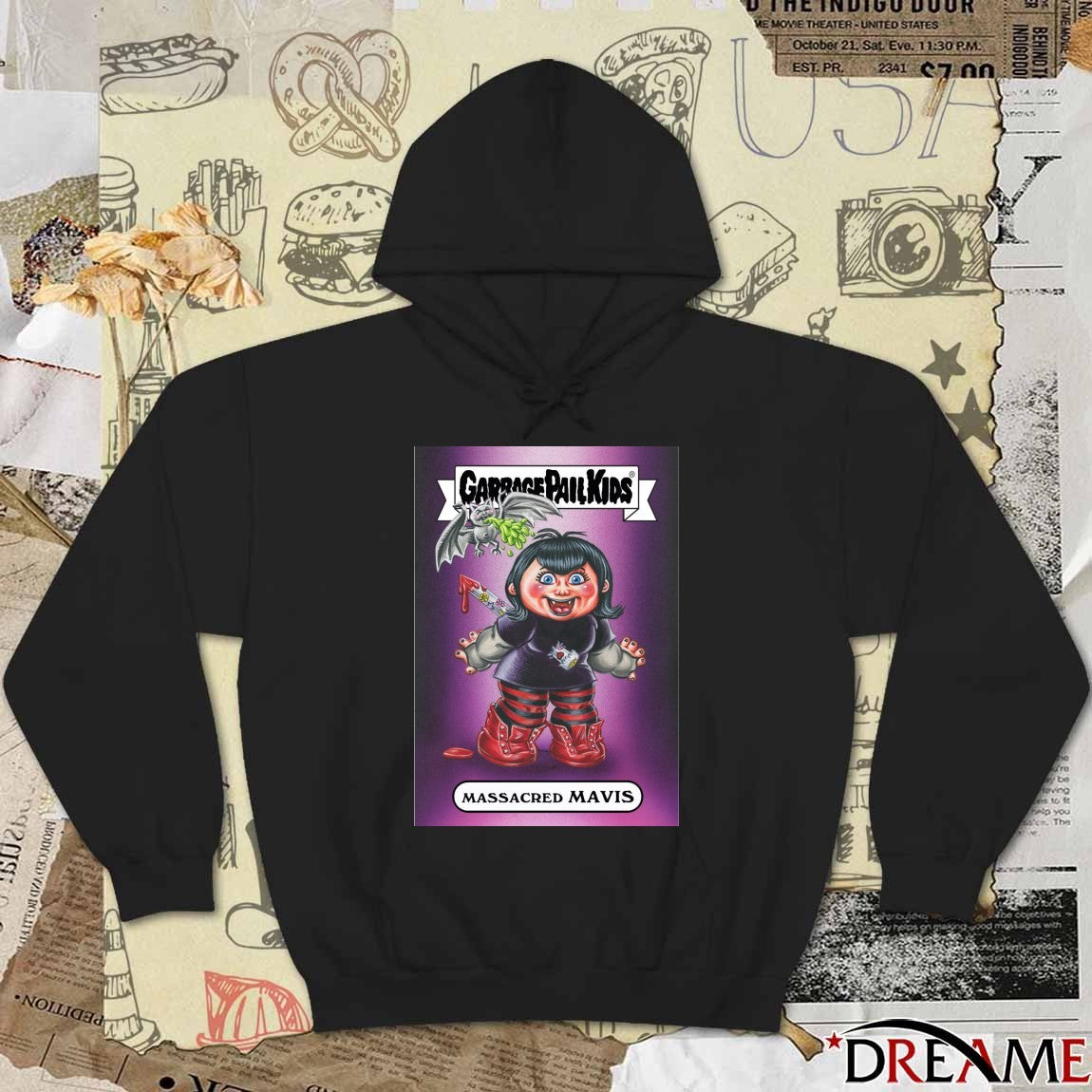 Garbage Pail Kids X Massacred Hotel Transylvania Mavis Card t-shirt