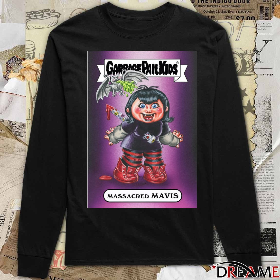 Garbage Pail Kids X Massacred Hotel Transylvania Mavis Card t-shirt