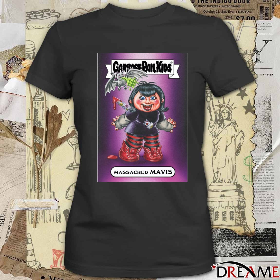 Garbage Pail Kids X Massacred Hotel Transylvania Mavis Card t-shirt