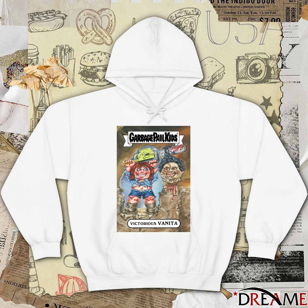 Garbage Pail Kids x Victorious Texas Chainsaw Massacre II Vanita Stretch Brock Card t-shirt
