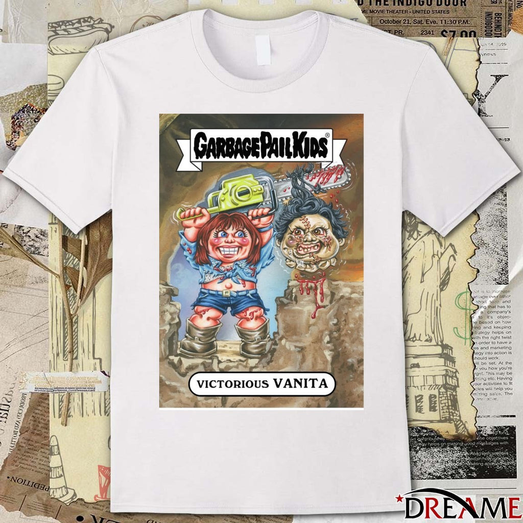 Garbage Pail Kids x Victorious Texas Chainsaw Massacre II Vanita Stretch Brock Card t-shirt
