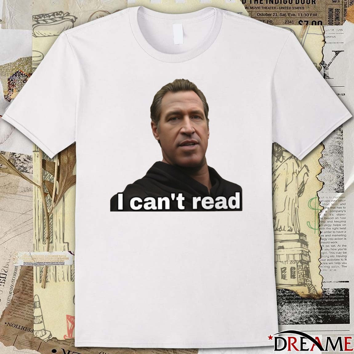 Gavin Newsom I Can’t Read Stacy is Right Meme 2026 t-shirt