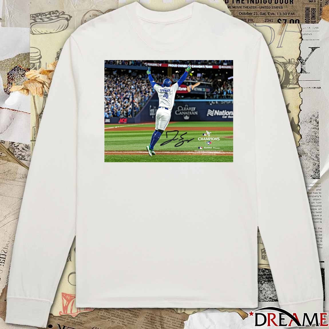 George Springer Toronto Blue Jays MLB 2025 ALCS Game 7 Game-Winning Home Run Signature t-shirt