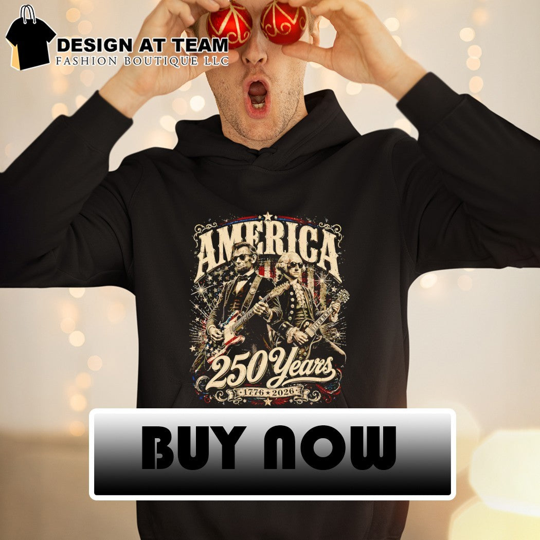 George Washington and Lincoln playing guitar 4th of July vintage shirt