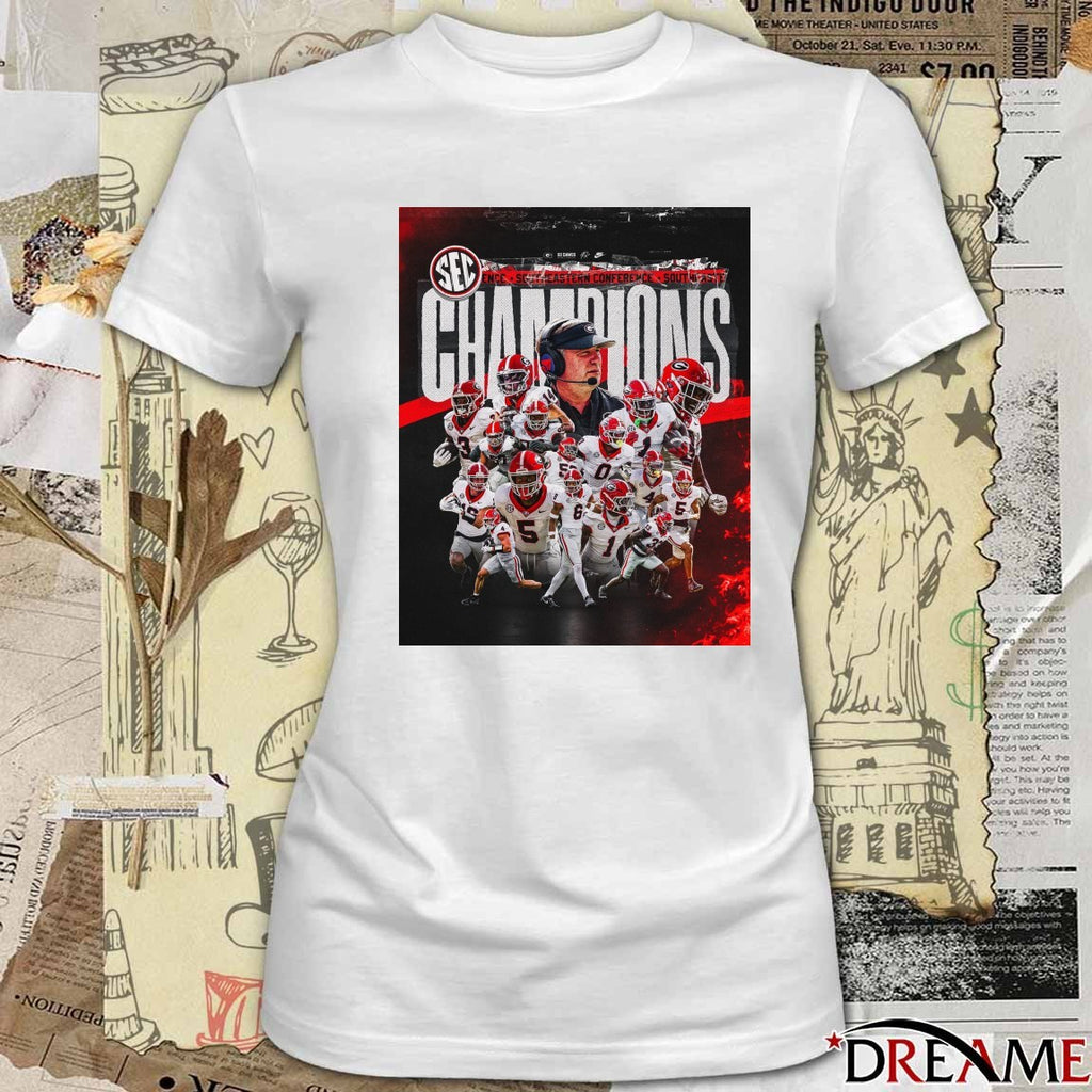 Georgia Bulldogs 2025 Southeastern Conference SEC Championship Poster t-shirt