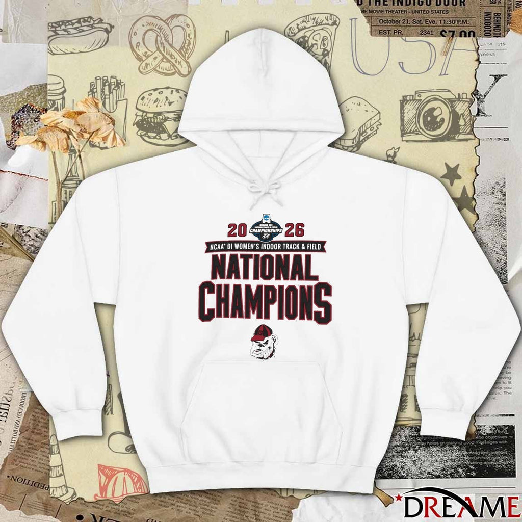 Georgia Bulldogs 2026 NCAA DI Women’s Indoor Track & Field National Champions t-shirt