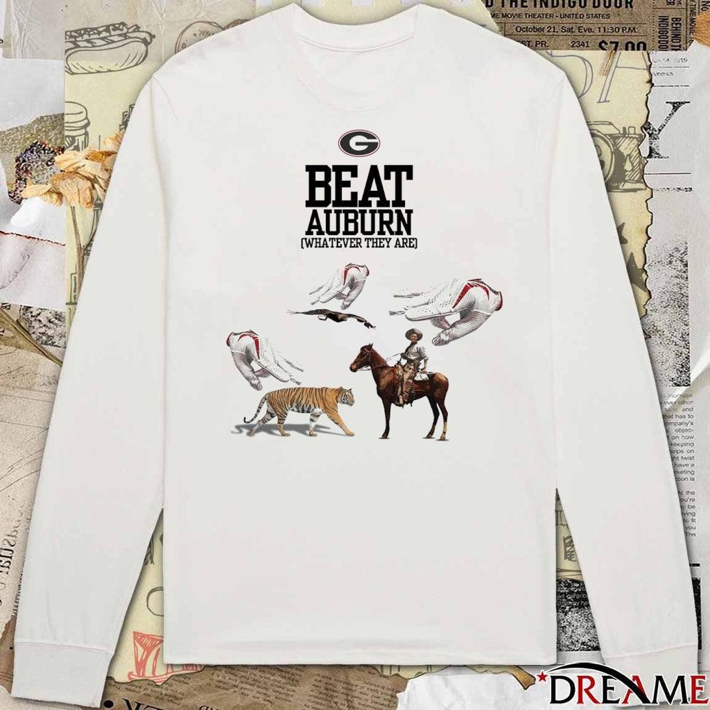 Georgia Bulldogs Beat Auburn Football Whatever They Are Graphic t-shirt