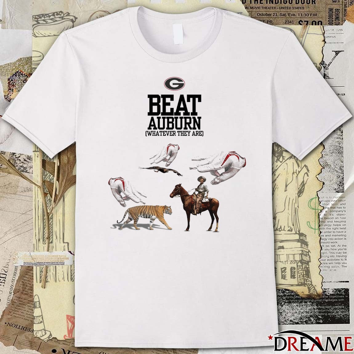 Georgia Bulldogs Beat Auburn Football Whatever They Are Graphic t-shirt