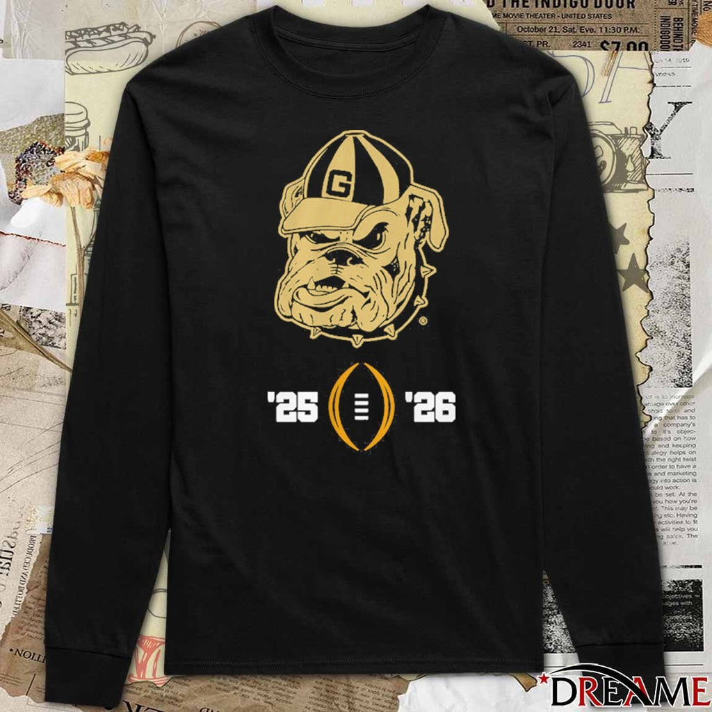 Georgia Bulldogs Football 2025-26 College Football Playoff Mascot t-shirt