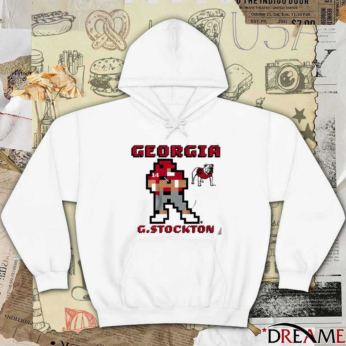 Georgia Bulldogs Football NCAA Gunner Stockton Retro Baller t-shirt