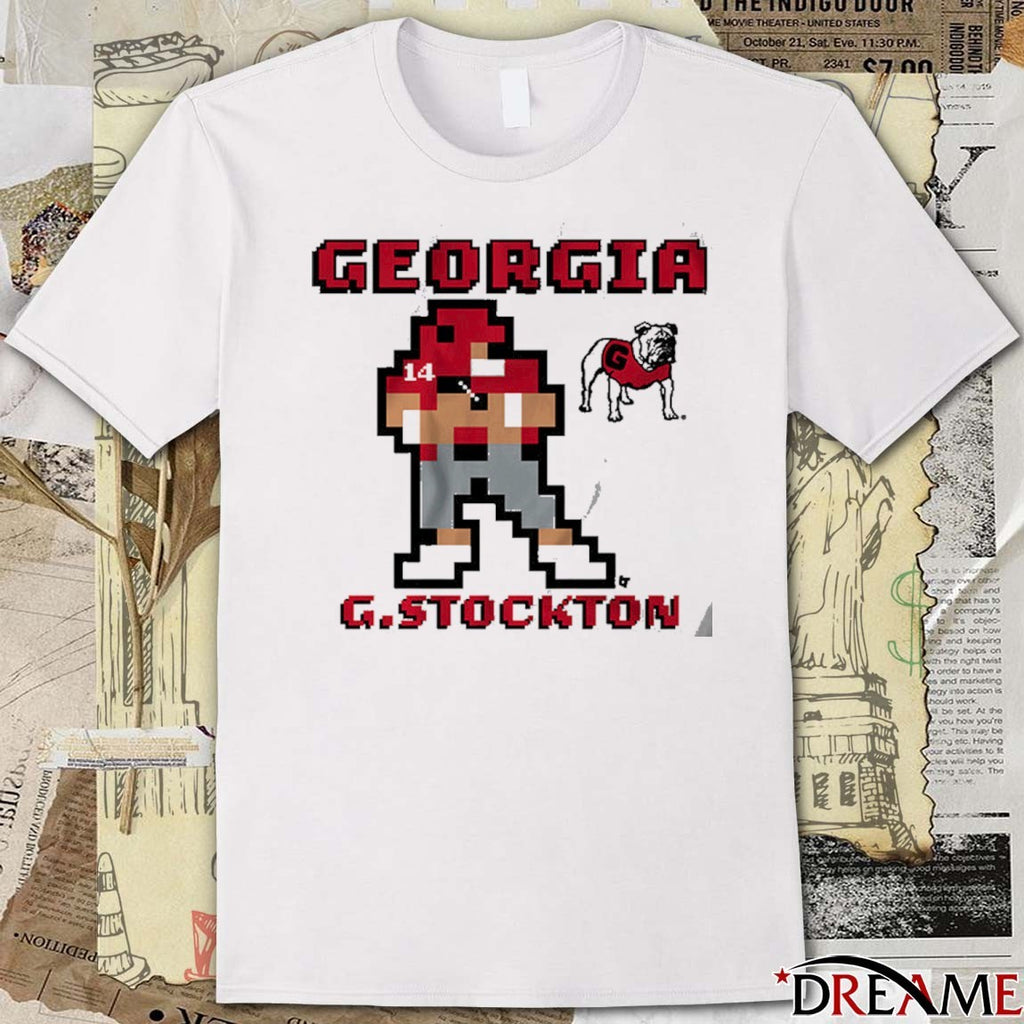 Georgia Bulldogs Football NCAA Gunner Stockton Retro Baller t-shirt