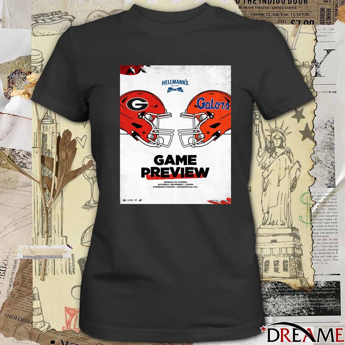 Georgia Bulldogs Vs Florida Gators Game Preview November 1 2025 Everbank Stadium Poster t-shirt