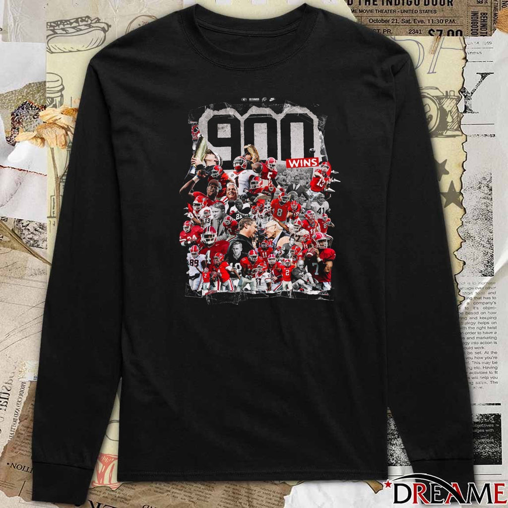 Georgia Bulldogs football The Ninth Fbs School To Reach 900 Wins t-shirt