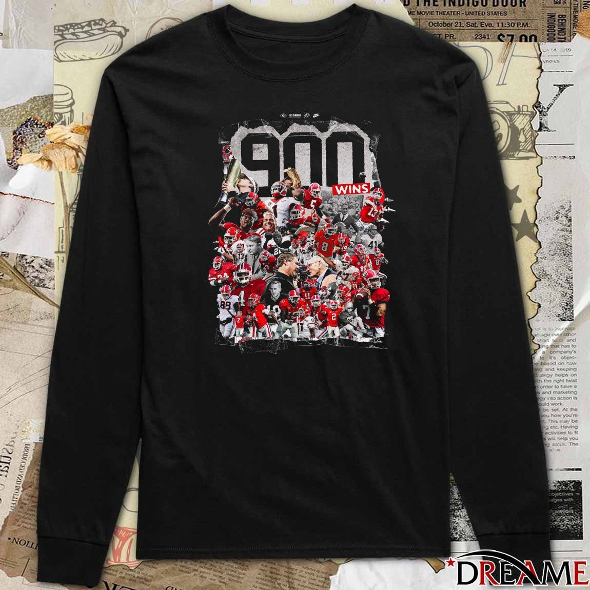 Georgia Bulldogs football The Ninth Fbs School To Reach 900 Wins t-shirt