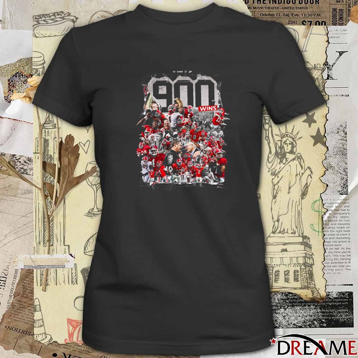 Georgia Bulldogs football The Ninth Fbs School To Reach 900 Wins t-shirt