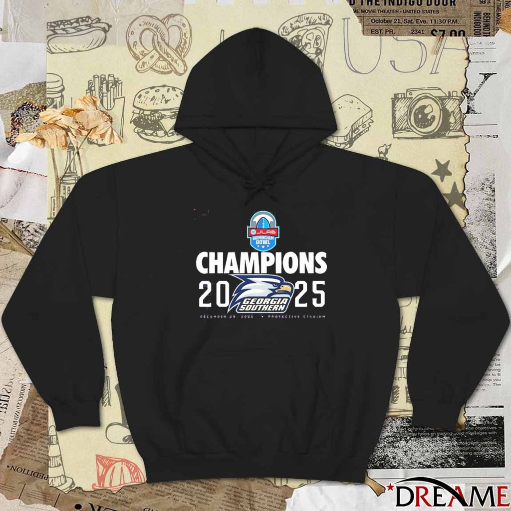 Georgia Southern JLAB Birmingham Bowl Champions Dec 29 2025 Protective Stadium t-shirt