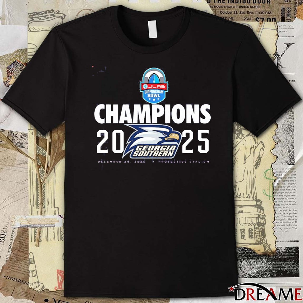 Georgia Southern JLAB Birmingham Bowl Champions Dec 29 2025 Protective Stadium t-shirt