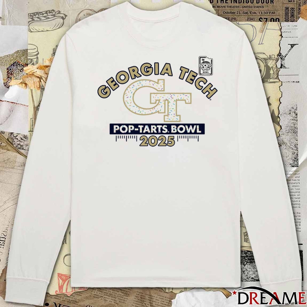Georgia Tech Yellow Jackets 2025 Pop-Tarts Bowl Sprinkle Logo t-shirt