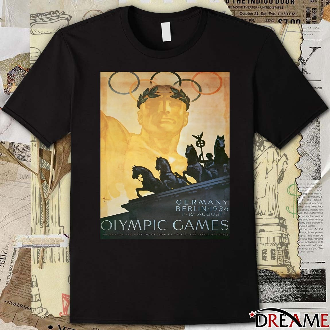 Germany Berlin 1936 Olympics Game Poster t-shirt