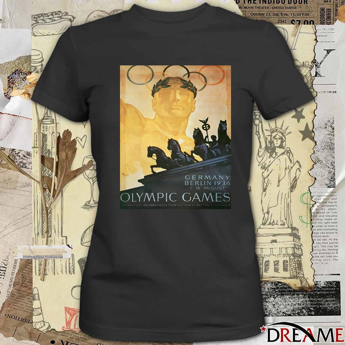 Germany Berlin 1936 Olympics Game Poster t-shirt