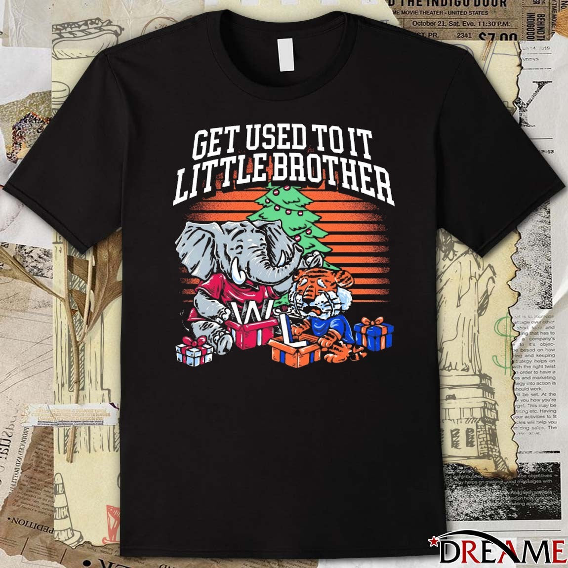 Get Used To It Little Brother Alabama Win Auburn Tigers The Iron Bowl Again t-shirt