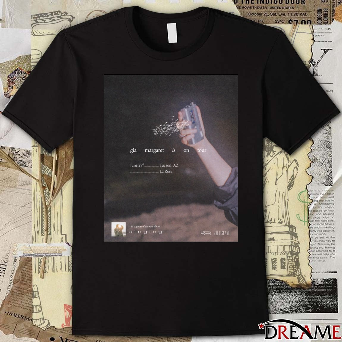 Gia Margaret Is On Tour June 28th Tucson AZ La Rosa Poster t-shirt