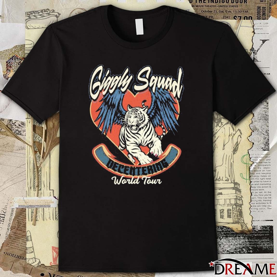 Giggly Squad Decentering World Tour 2025 t-shirt