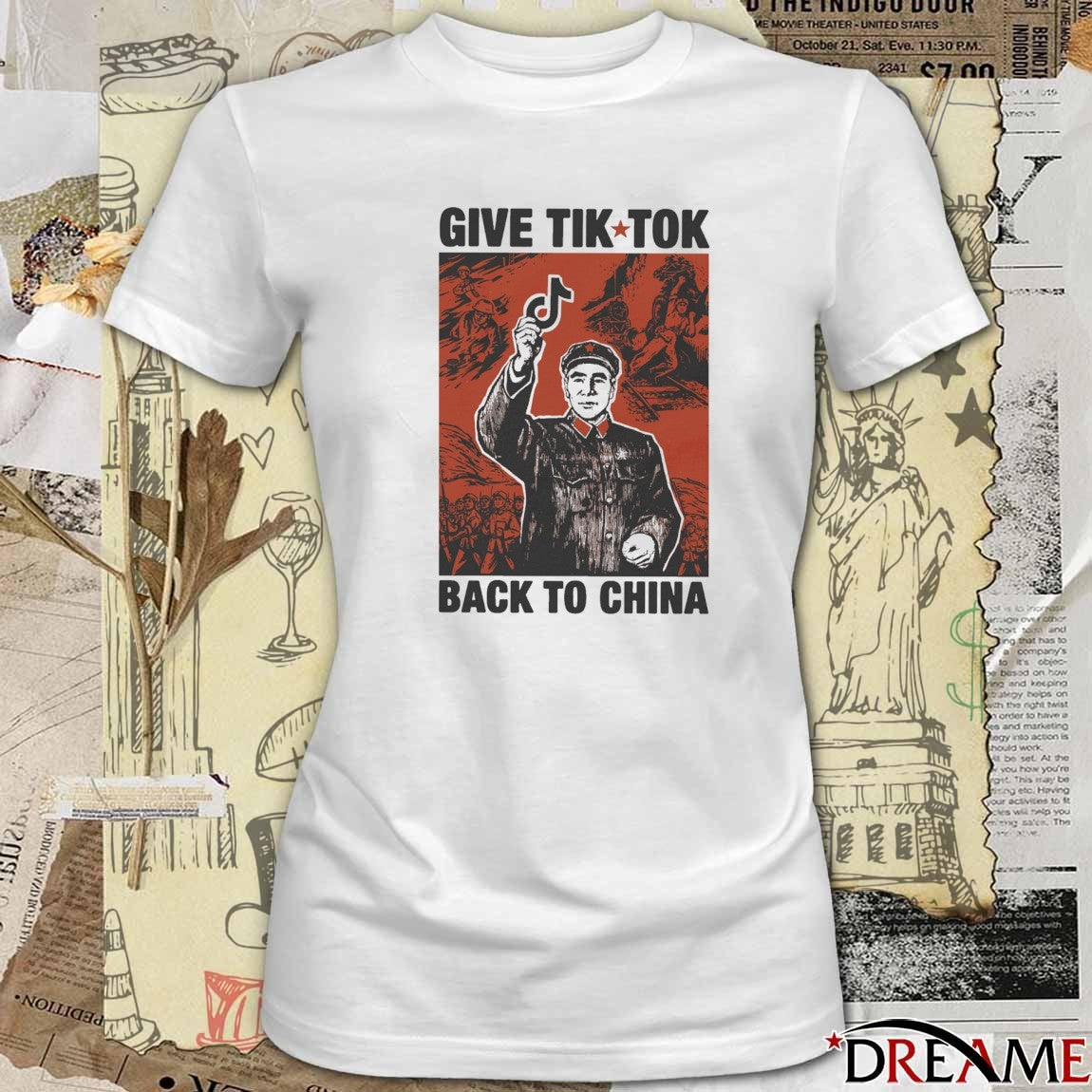 Give Tiktok Tech Back To China 2026 Design 1 t-shirt