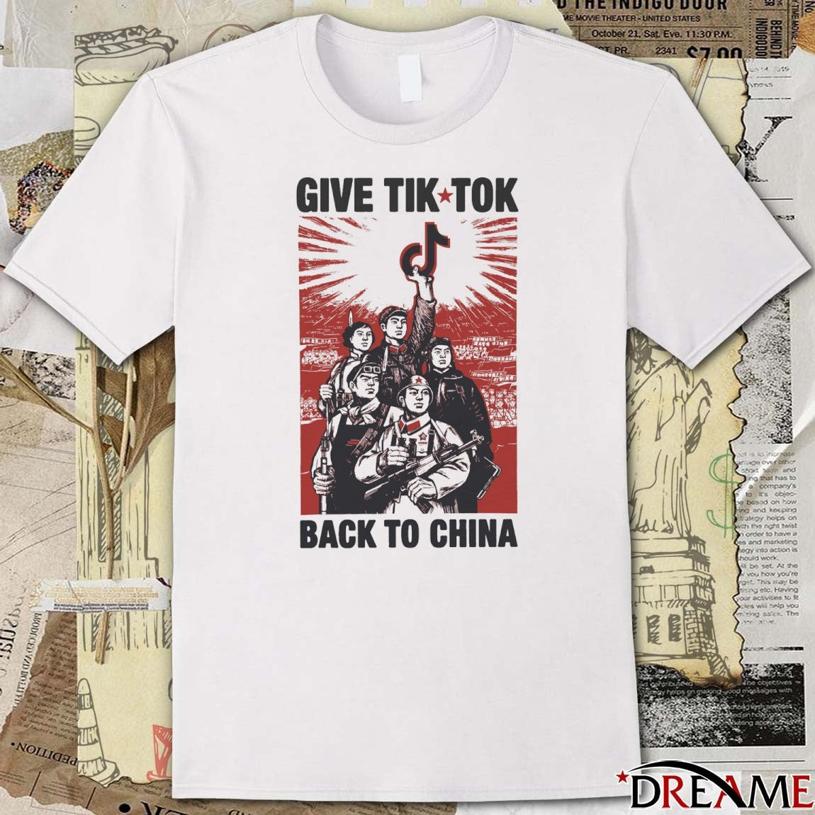 Give Tiktok Tech Back To China 2026 Design 2 t-shirt