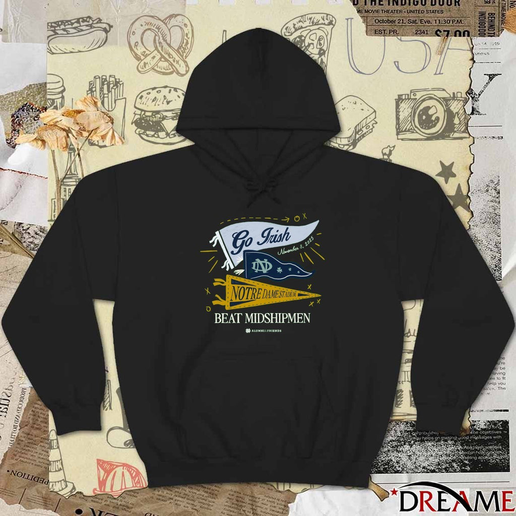 Go Frish November 8 2025 Notre Dame Stadium Beat Midshipmen Alumni And Friends t-shirt