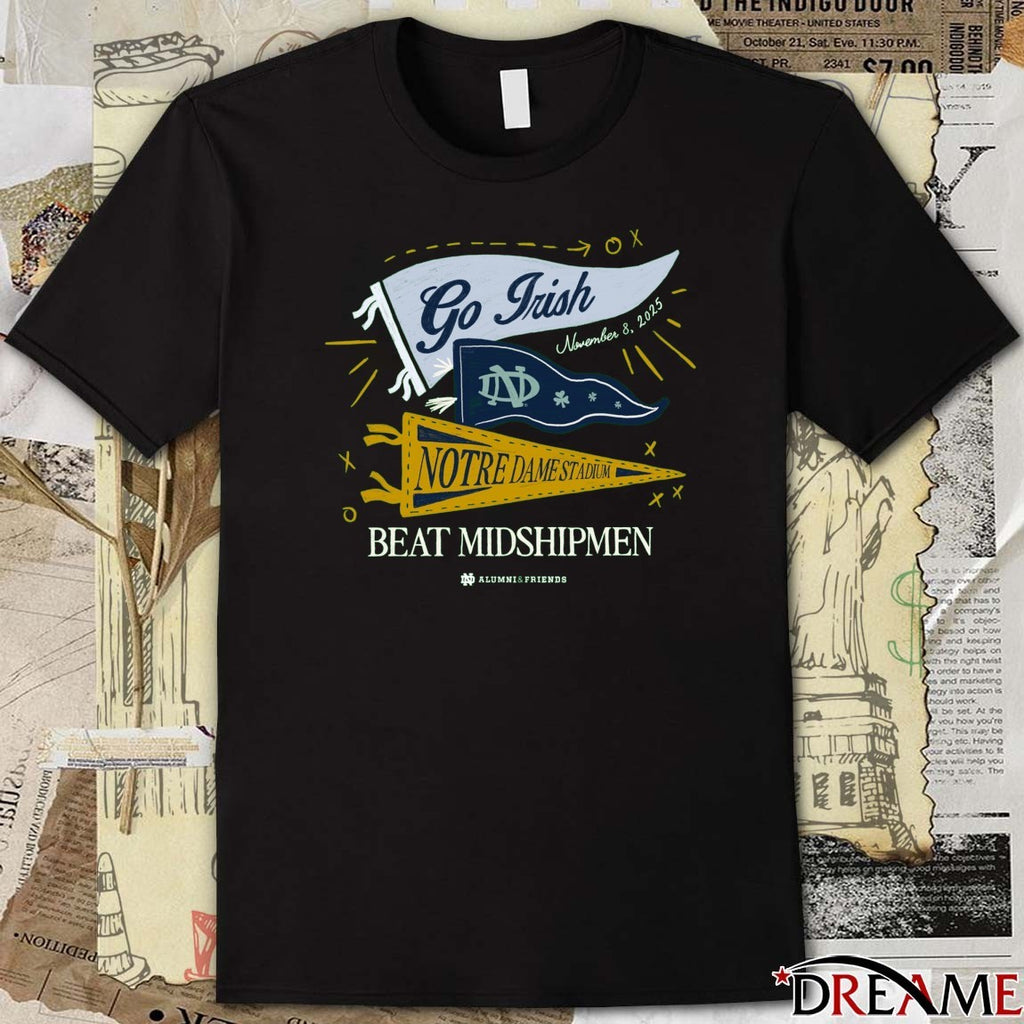Go Frish November 8 2025 Notre Dame Stadium Beat Midshipmen Alumni And Friends t-shirt