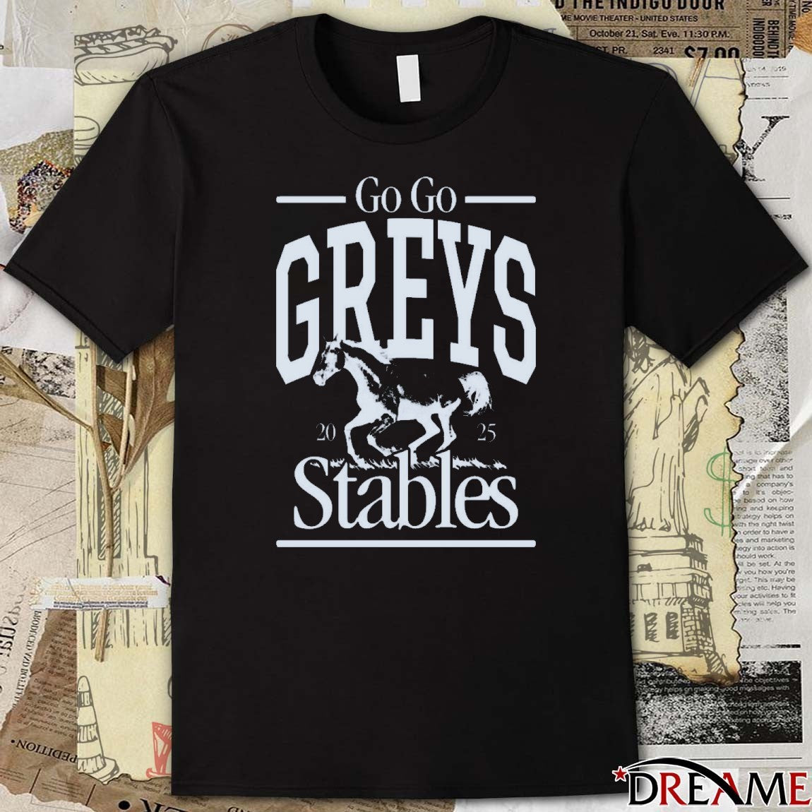 Go Go Greys Stables 2025 t-shirt