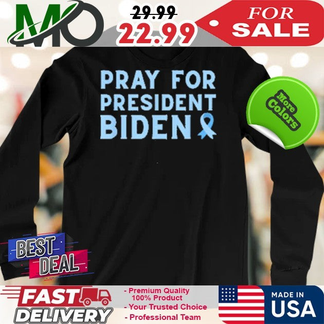 God Bless Biden Prayers Prostate Cancer Awareness Ribbon Shirt