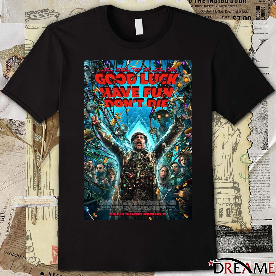 Gore Verbinski Good Luck, Have Fun, Don’t Die Only In Theaters February 13 2026 Poster t-shirt