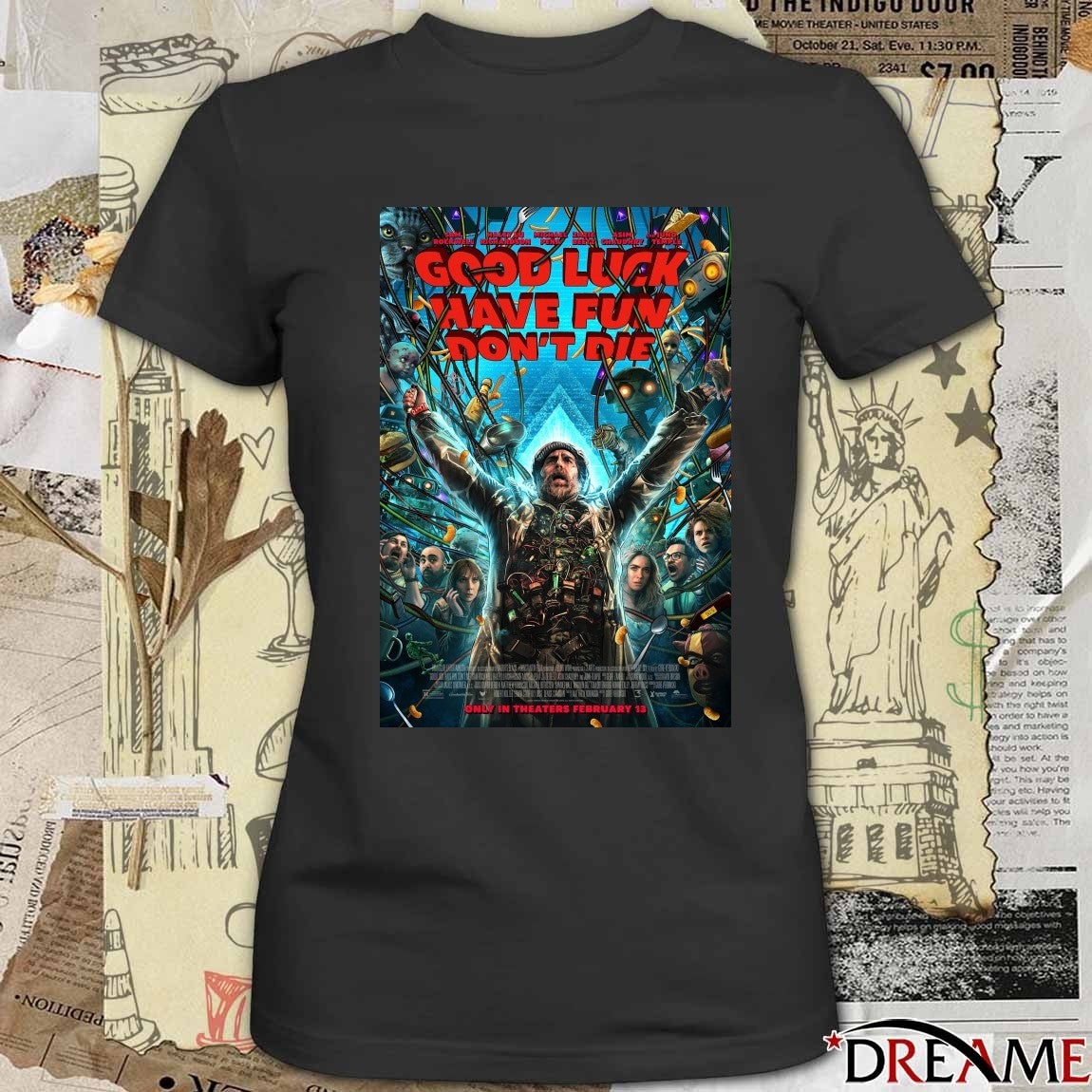 Gore Verbinski Good Luck, Have Fun, Don’t Die Only In Theaters February 13 2026 Poster t-shirt