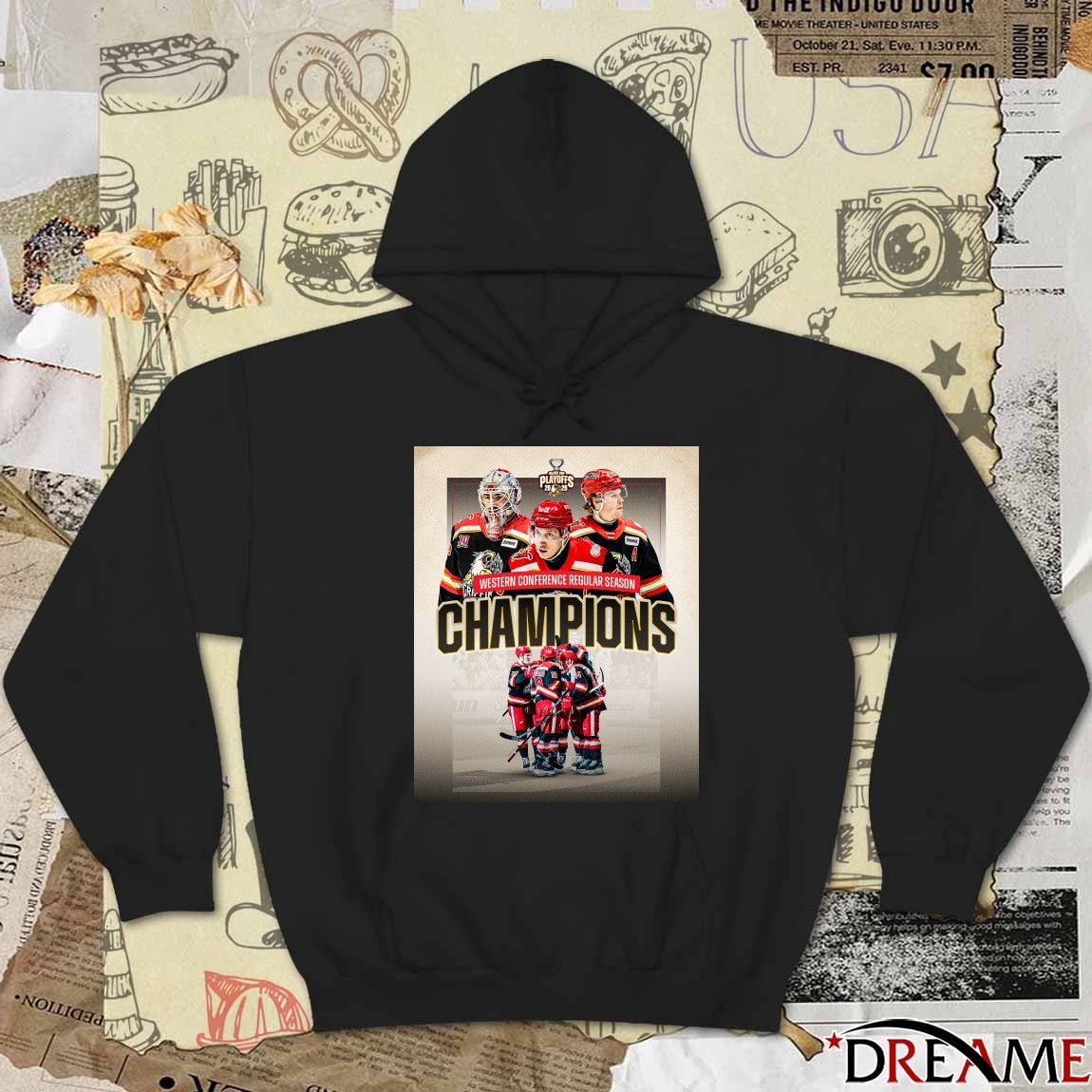 Grand Rapids Griffins 2026 Western Conference Regular Season Champions Poster t-shirt