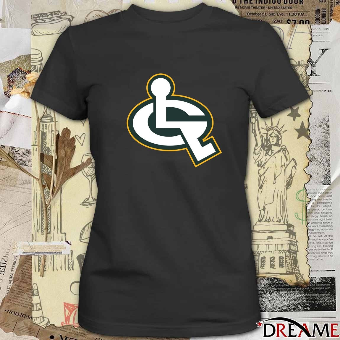 Green Bay Packers Showing Up To The Playoffs t-shirt