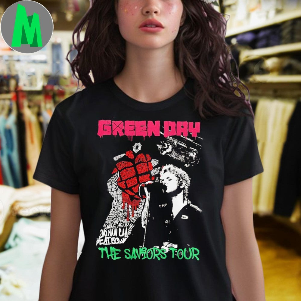 Green Day The Saviors Tour 2025 Shirt
