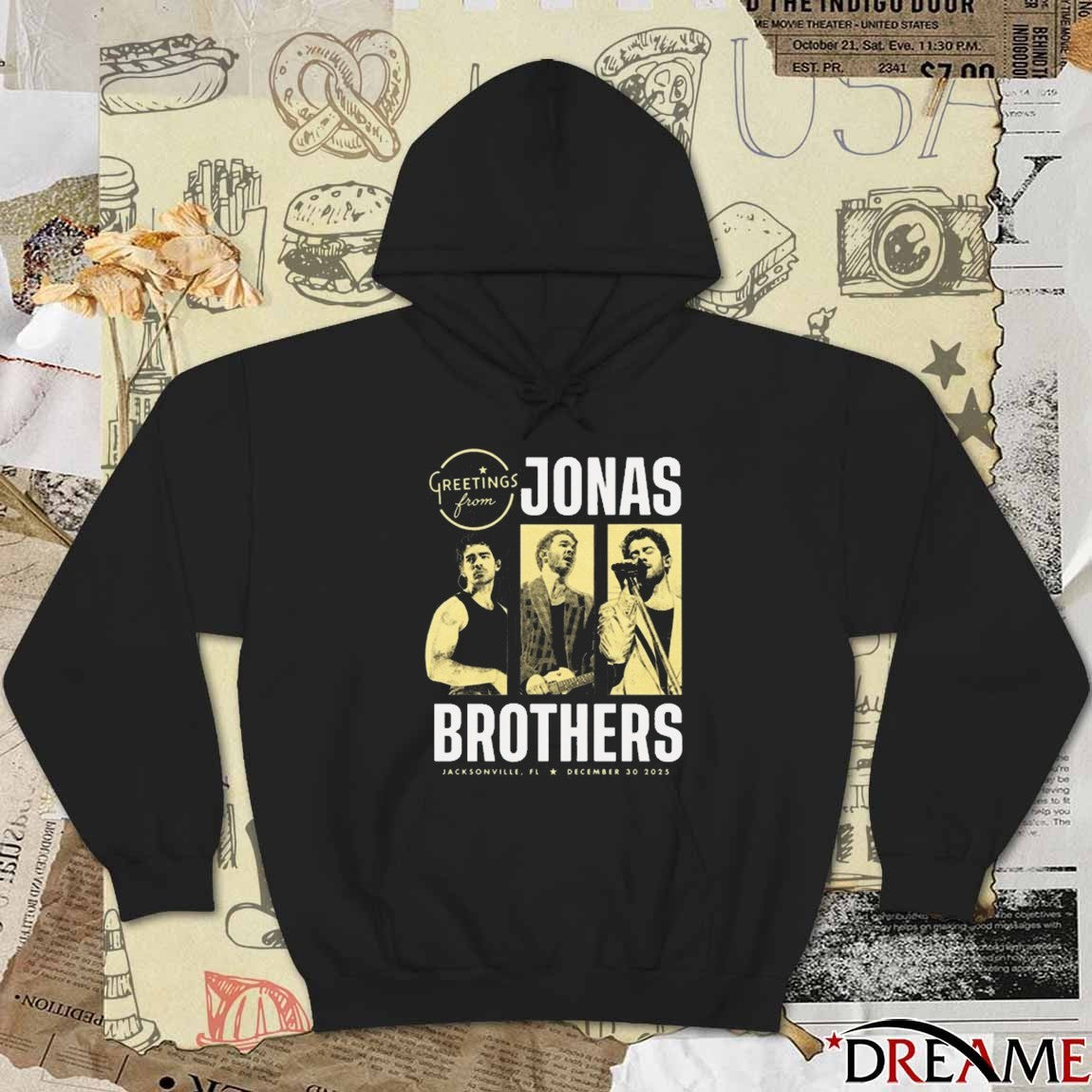 Greeting From Jonas Brothers December 30 2025 Jacksonville FL t-shirt