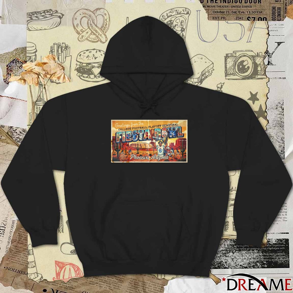 Greetings From The College Football Playoff Semifinal Fiesta Bowl Phoenix Arizona Poster t-shirt