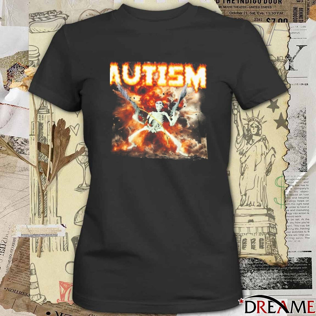 Greta Thunberg Autism Edgy Skeleton Meme Oddly Specific 2025 t-shirt