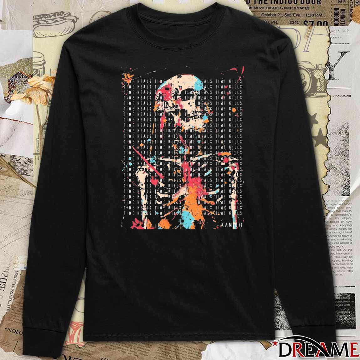 Greta Thunberg Gothic Skeleton Graphic 2025 t-shirt