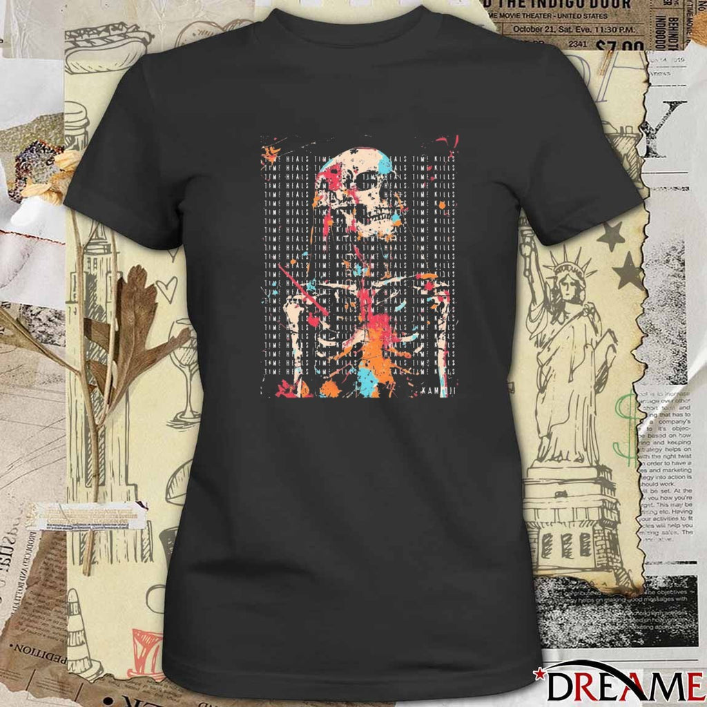 Greta Thunberg Gothic Skeleton Graphic 2025 t-shirt