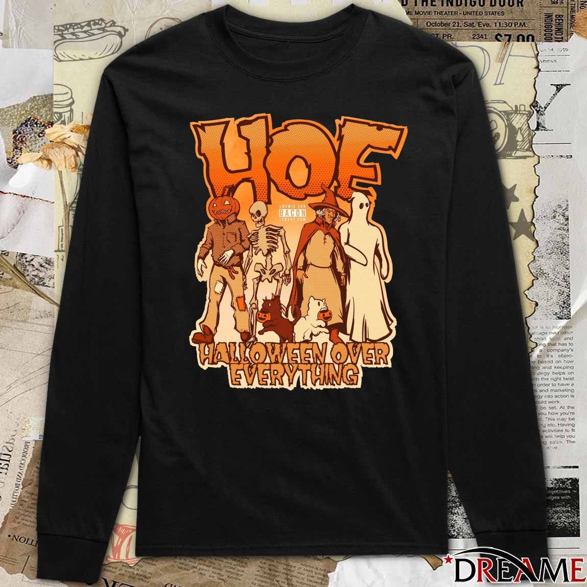 HOE Halloween Over Everything Ludwig Van Bacon Halloween 2025 t-shirt