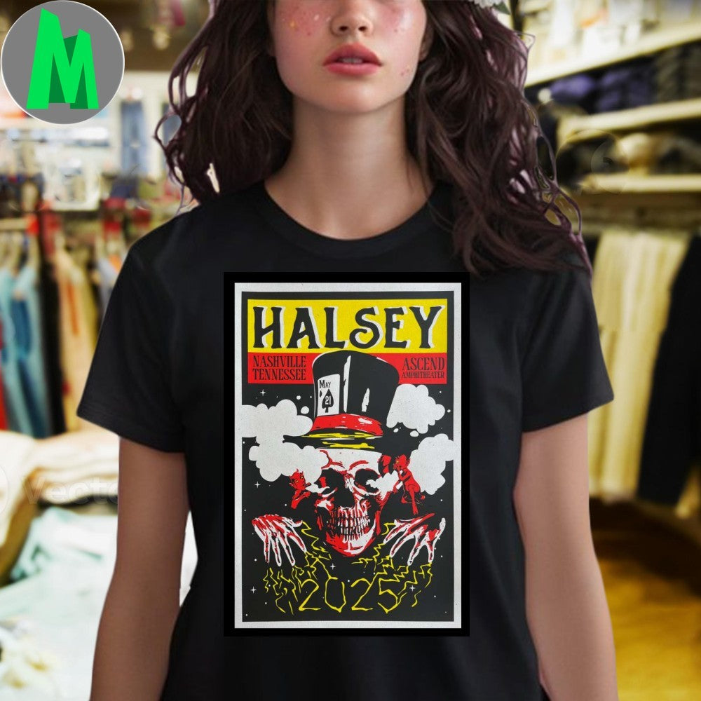 Halsey May 21, 2025 Ascend Amphitheater, Nashville, TN Poster Shirt