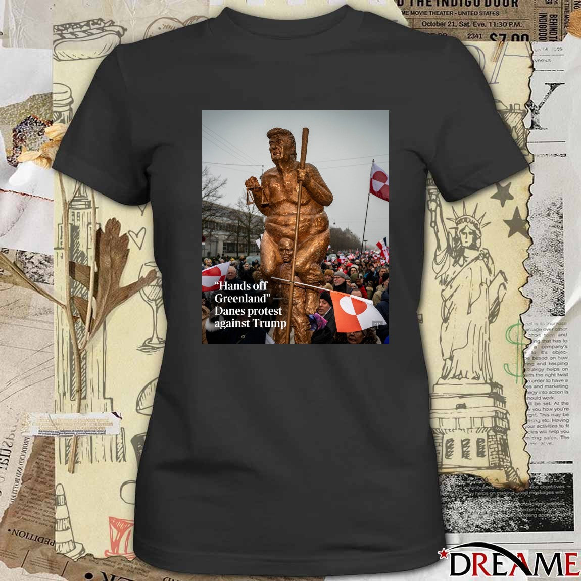 Hands Off Greenland Danes Protest Against Trump 2026 t-shirt