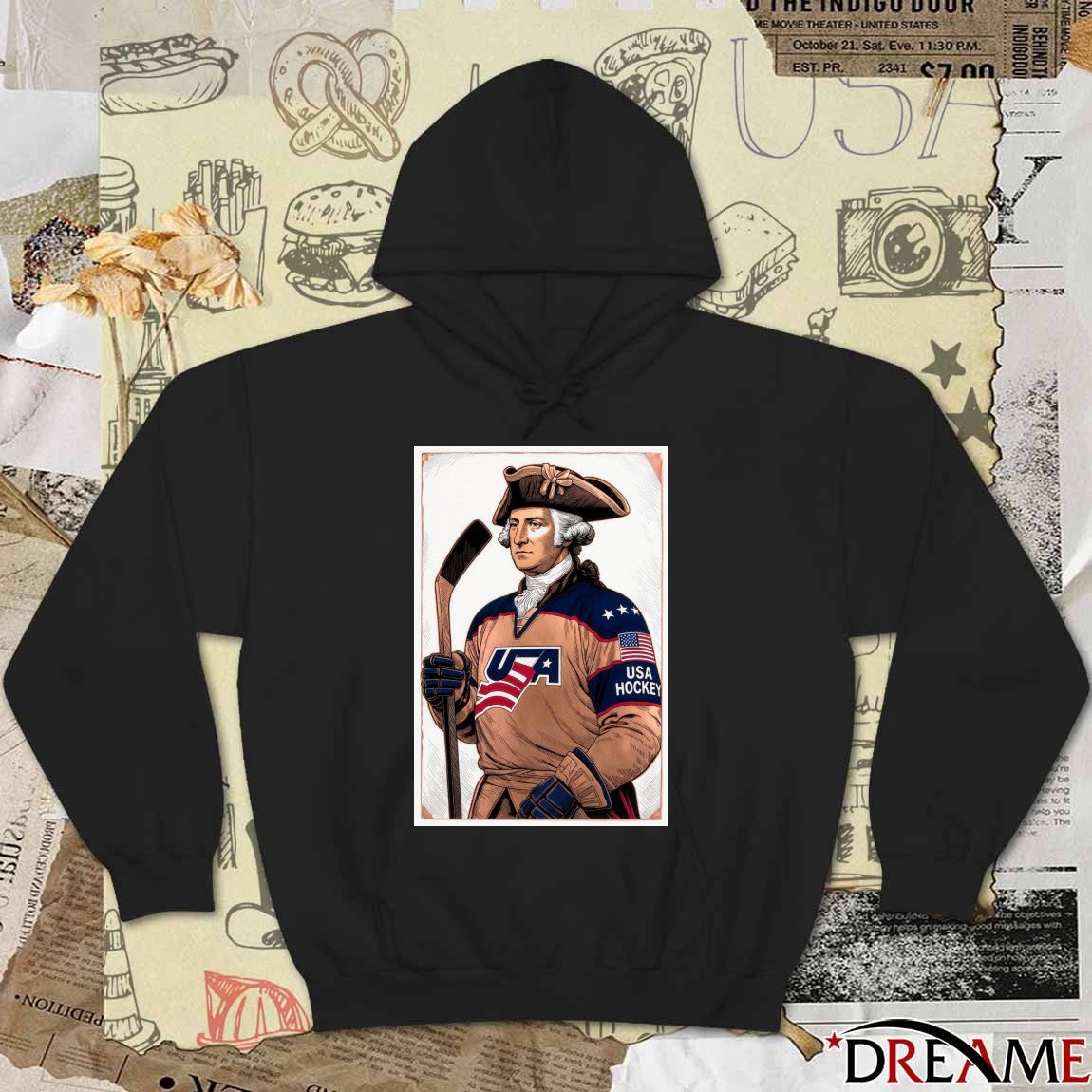 Happy Birthday George Washington Team USA Hockey t-shirt