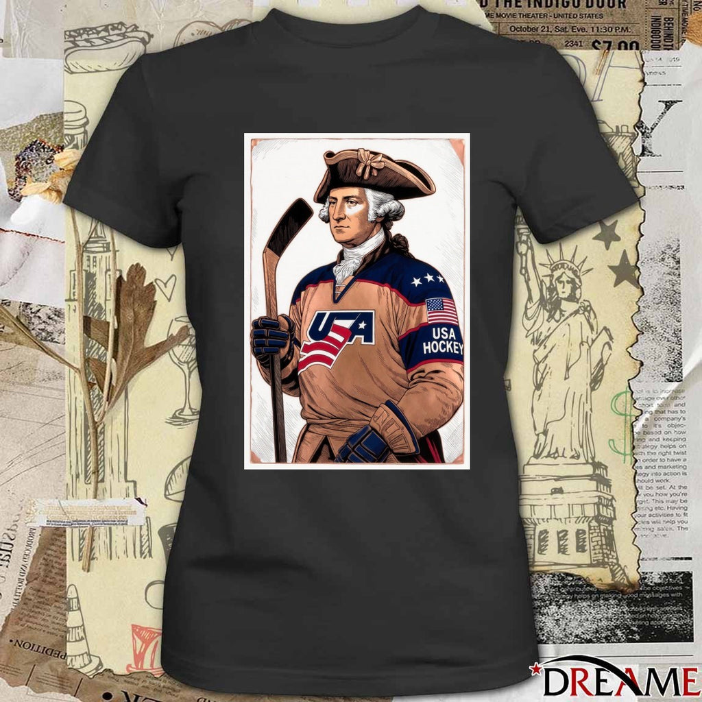 Happy Birthday George Washington Team USA Hockey t-shirt