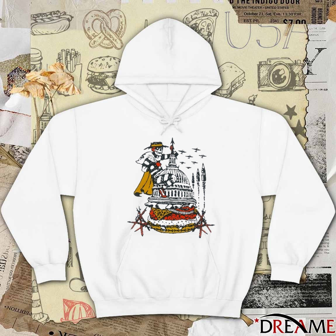 Hasan Piker Murder Burger 2025 Skeleton t-shirt